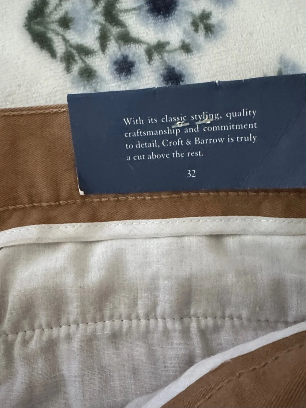 croft & barrow Men's Classic Twill Cargo Shorts - Brown size 32